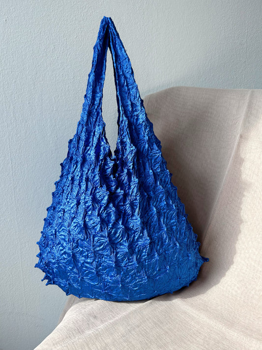 Ruby Blue Pineapple Foldable Reusable Shopping Bag - Flex Totes