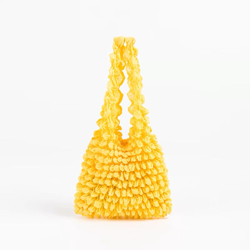 Yellow Mesh Foldable Reusable Tote Bag | Flex Totes