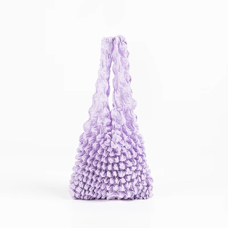 Lilac Mesh Foldable Reusable Tote Bag | Flex Totes