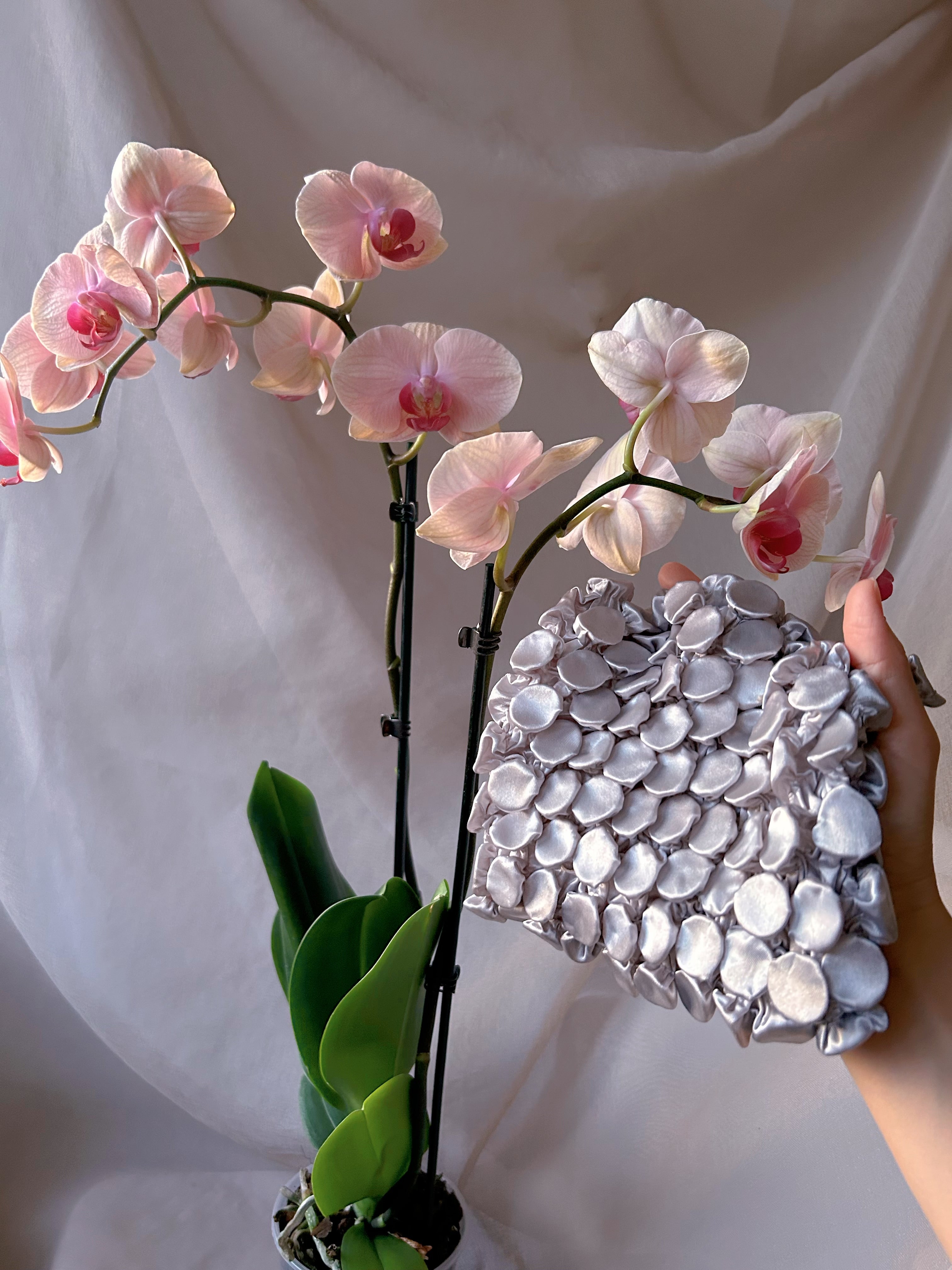 Self-foldable reusable grocery shopping bag| Silver Bubble Flex Totes